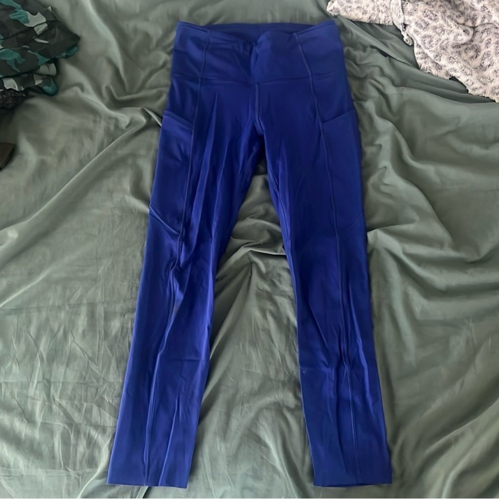 Vibrant Blue High-Waisted Leggings